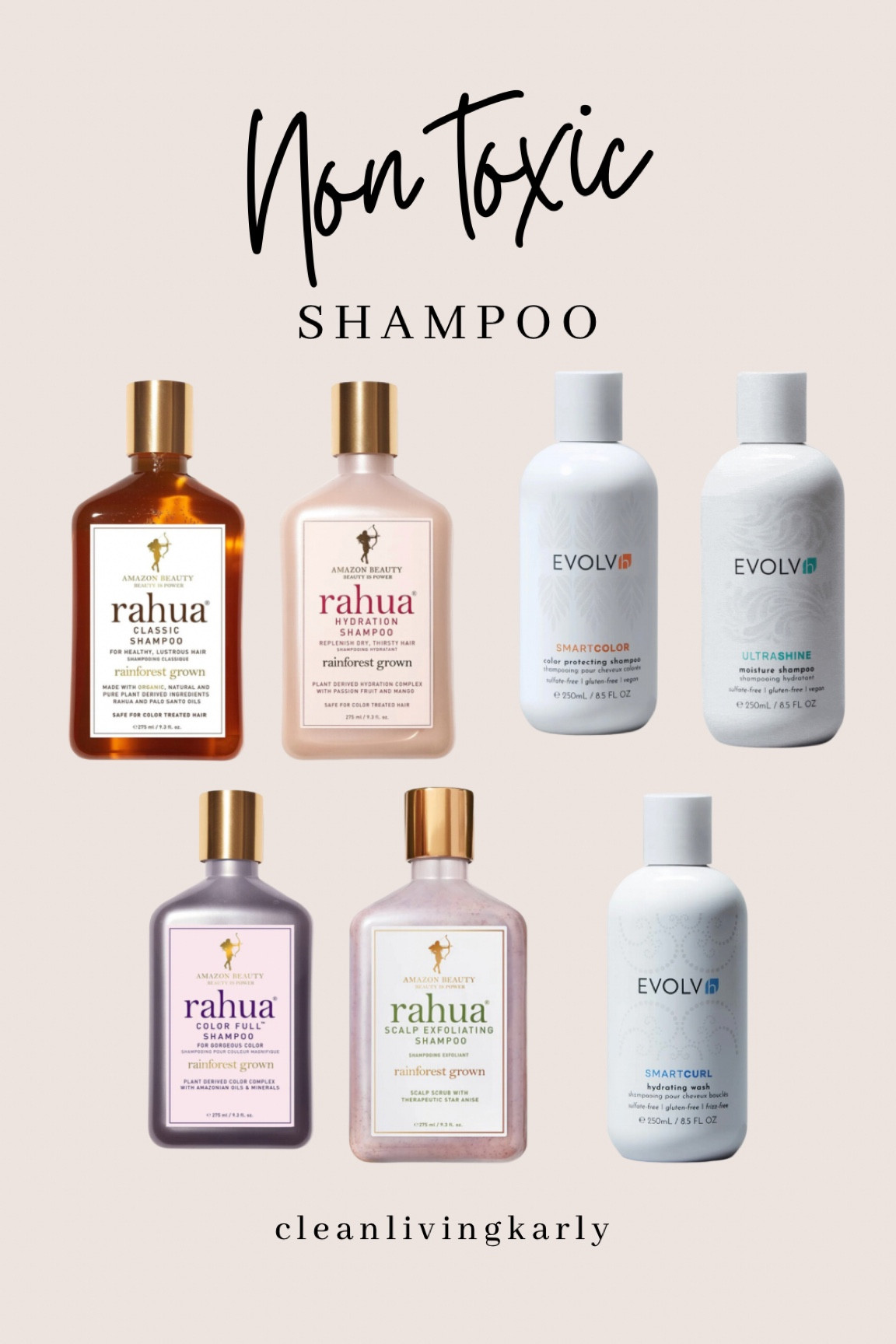 NON TOXIC shampoo made with high quality ingredients!! Variety of options depending on your hair type!! 

#LTKBeauty #LTKFindsUnder50 #LTKStyleTip