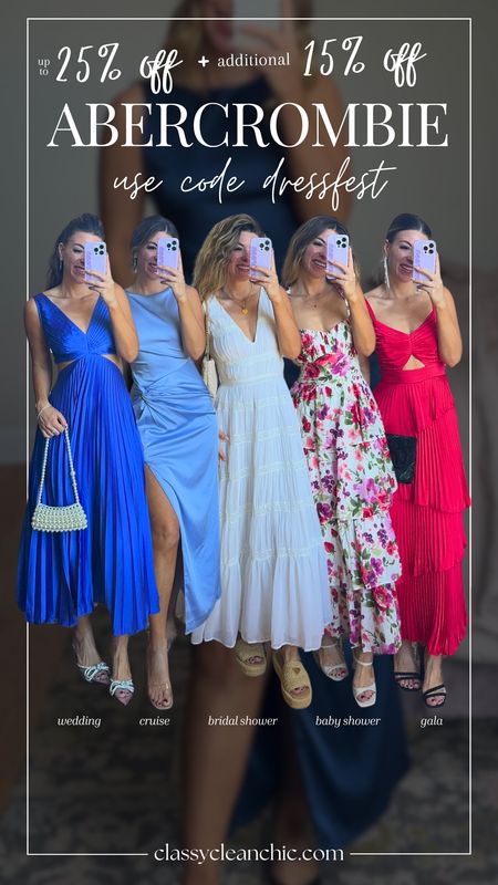 Abercrombie special occasion dresses, baby shower and bridal shower for dressfest. use code DRESSFEST for additional 15% off everything this weekend wearing my usual small/2 

#LTKStyleTip #LTKSaleAlert #LTKSeasonal