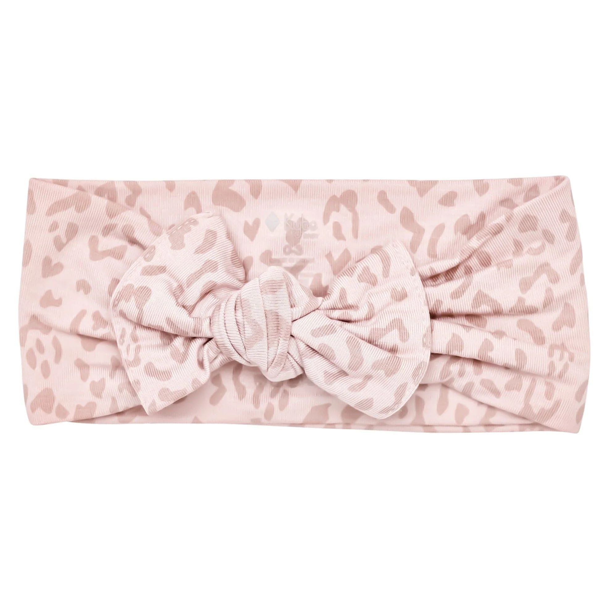 Bows in Small Blush Leopard | Kyte BABY