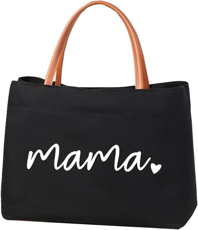 Mom Mama Bag Mother Gifts Momlife Tote for Hospital, Shopping, Beach, Travel | Amazon (US)