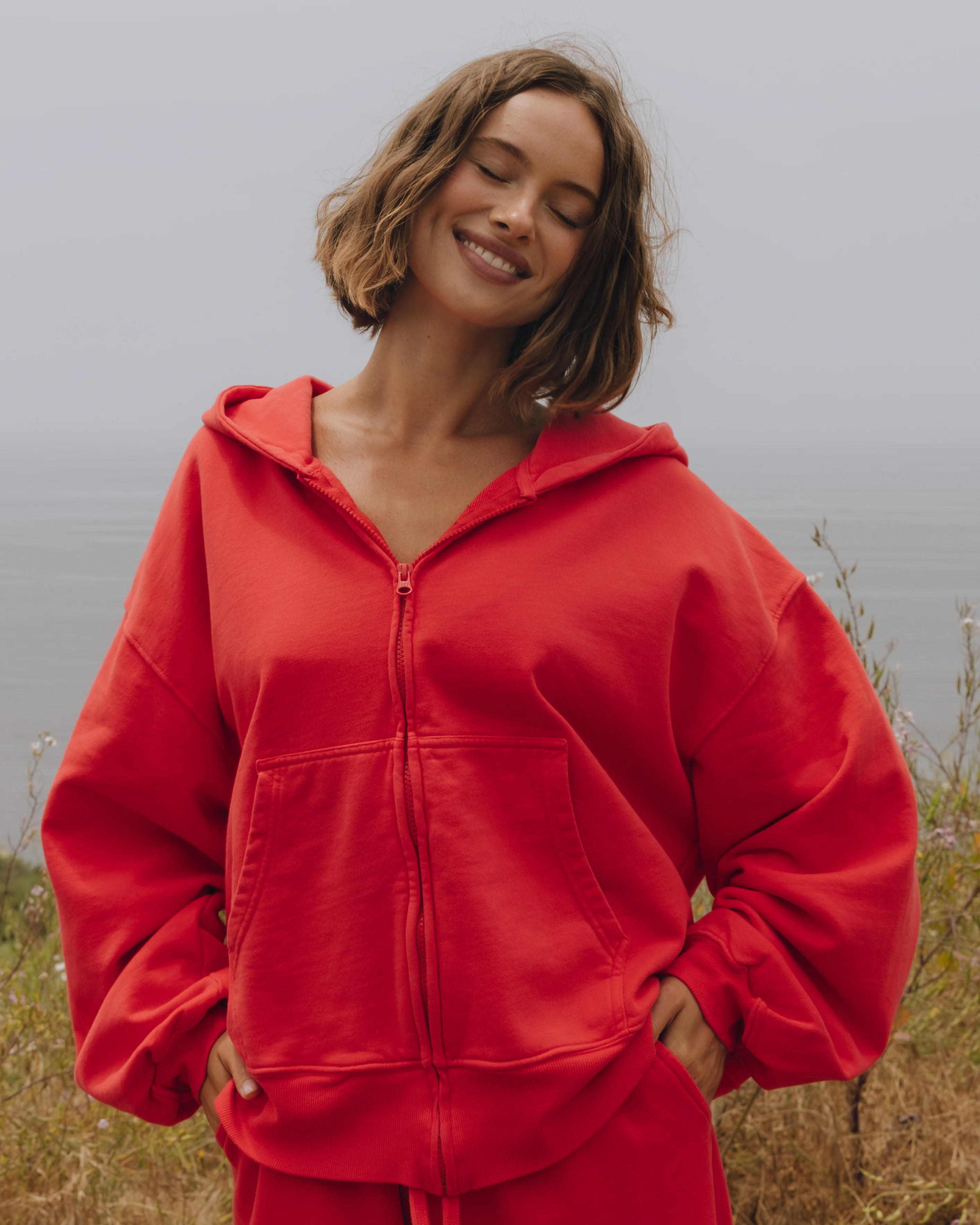 Oversized Zip Hoodie - Heart | Daily Drills