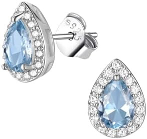 FindChic Birthstone Earrings for Women, Round/Heart/Square/Teardrop Earrings with 925 Sterling Si... | Amazon (CA)