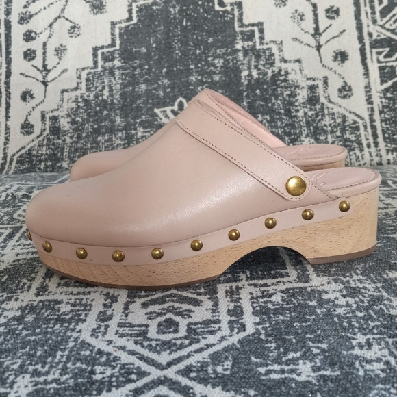 J. Crew Convertable Leather Clogs Luxury Camel/Blush Pink 7US | Poshmark