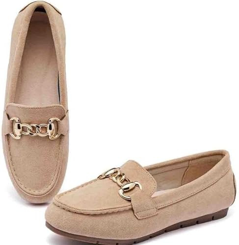 ABEJOJO Women's Loafer Shoes, Comfortable Slip on Casual Flat Penny Shoes for Walking, Driving, D... | Amazon (US)