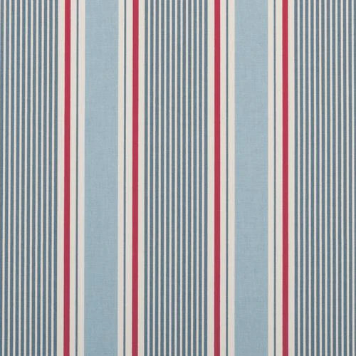 Clarke & Clarke Sail Stripe Marine Fabric | DecoratorsBest