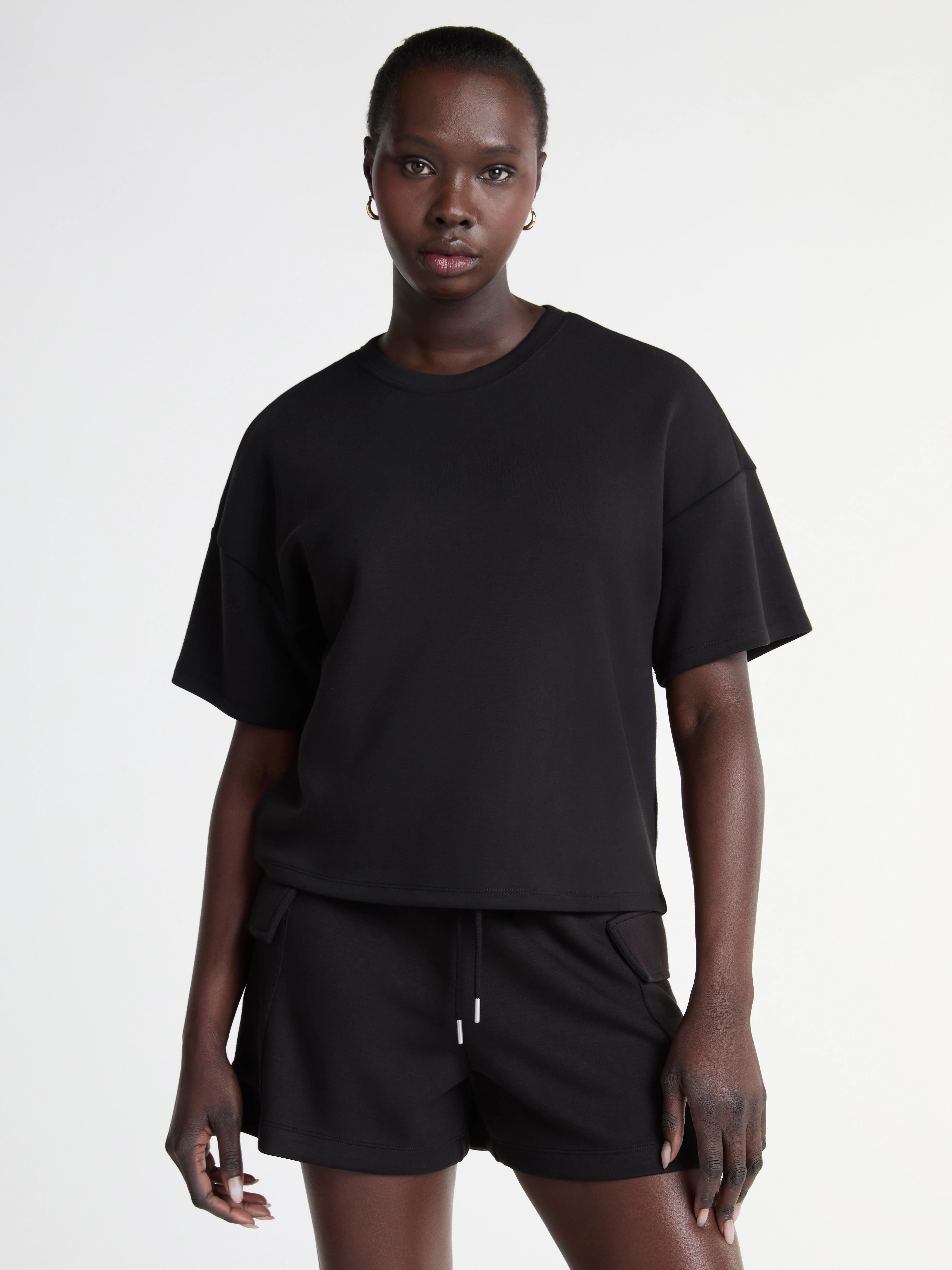 Scoop Women's and Women’s Plus Ultimate ScubaKnit Boxy Tee, Sizes XS-4X | Walmart (US)