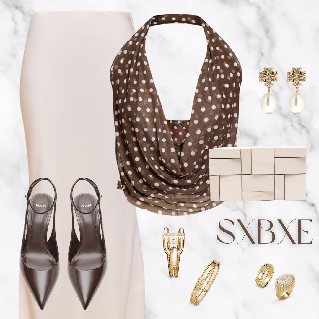 Classy occasion ✨ 

Polka dots, party outfit, skirt, heels, clutch bag. 

#LTKpartywear #LTKdatenight #LTKstyletip