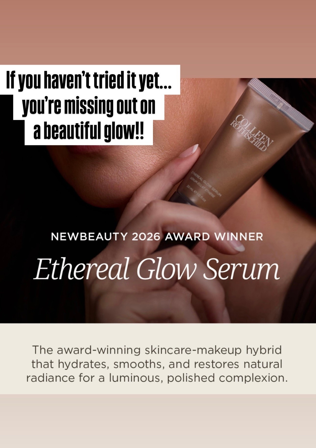 Colleen Rothschild Ethereal Glow Serum. A beautiful glow on its own or under your makeup. Mix with the Sheer Renewal Cream for ultimate hydration. Award winner!!
🤎Use code: TWOPEAS20 for 20% off

@colleenrothschild #crpartner

#LTKBeauty #LTKSeasonal #LTKOver40