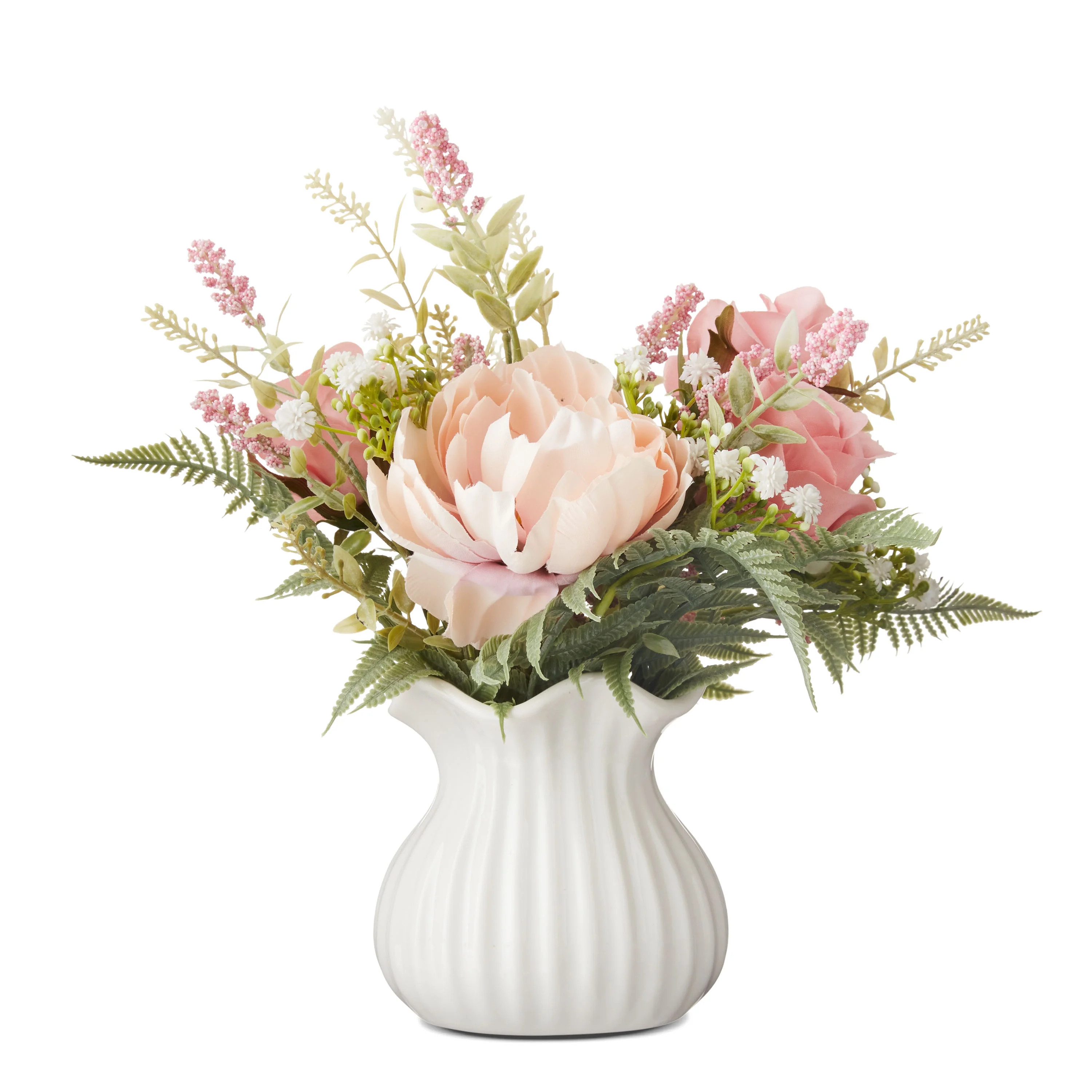 Easter Floral Ceramic Vase, 11 in, by My Texas House - Walmart.com | Walmart (US)