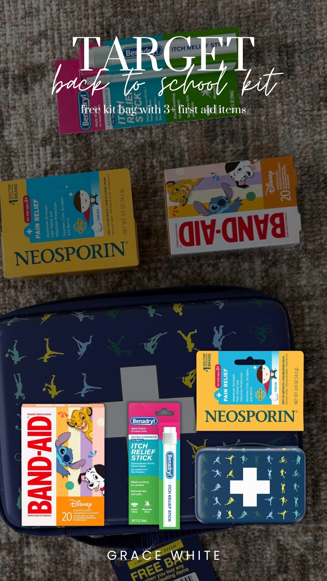 The perfect pick for back to school!

Buy 3+ first aid items get a free kit!

Target, @Target , bandaids, first aid kit, back to school, back to school essentials, boy mom, grace white

#LTKKids #LTKHome #LTKmomlife