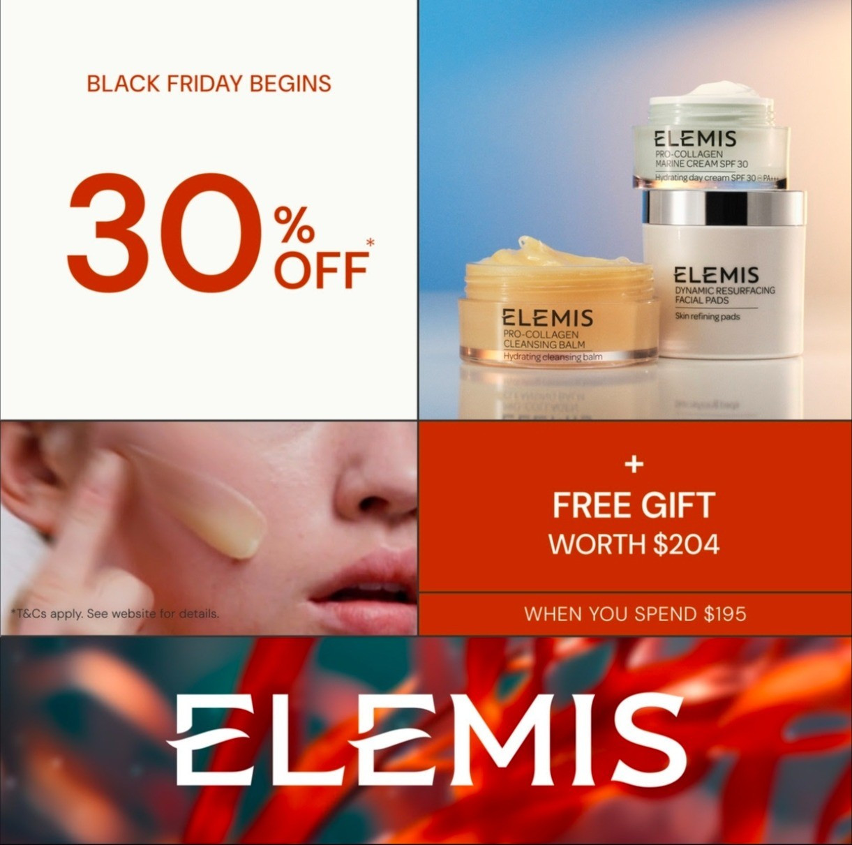 Black Friday starts tomorrow! At Elemis! Take 30% off sitewide* and 15% off holiday gift sets. Spend $195+ and receive a 5-piece gift (worth $204). Use code: CYBER.

#LTKGiftGuide #LTKCyberWeek #LTKBeauty