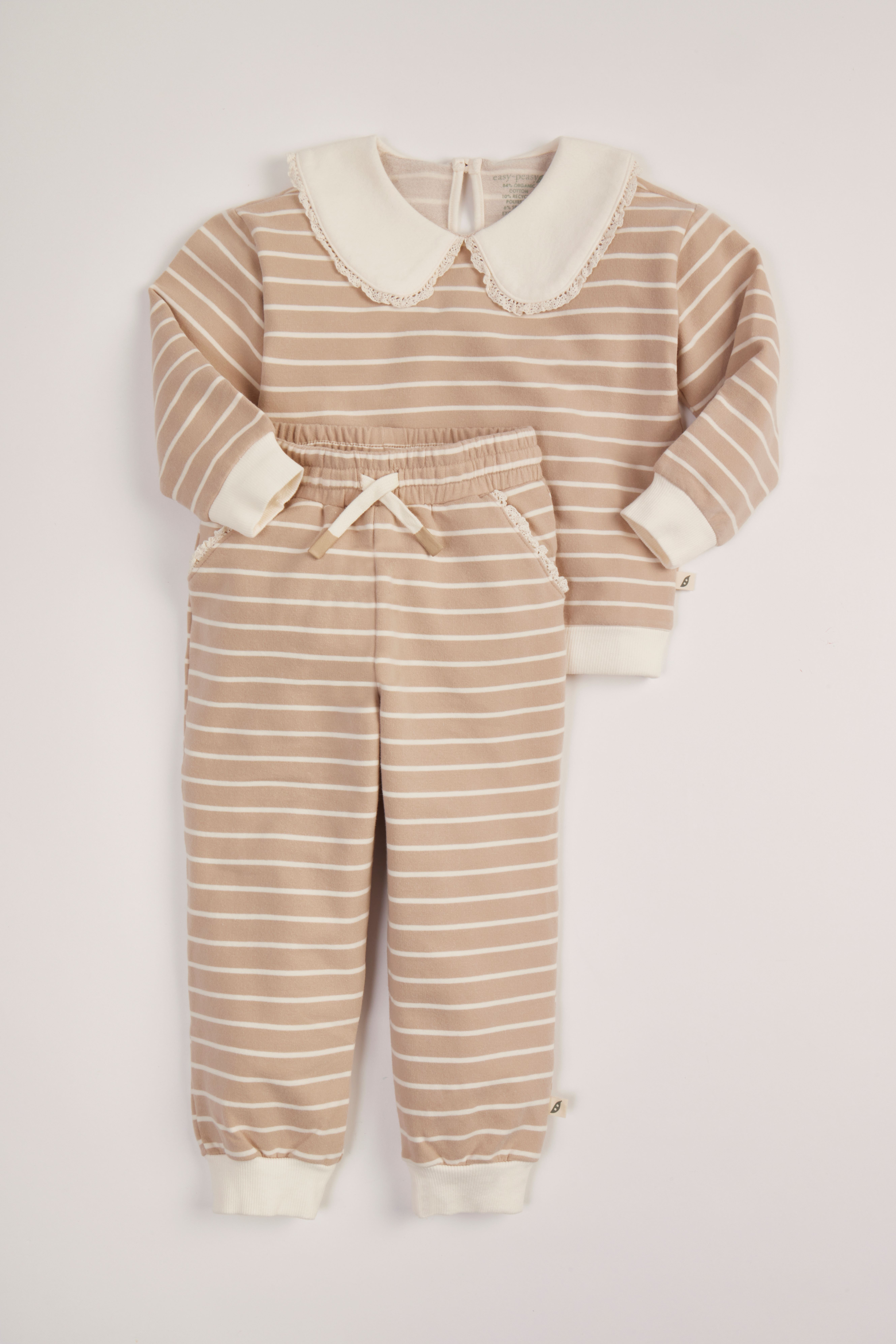 easy-peasy Toddler Girl Terry Sweatshirt and Joggers Outfit Set, 2-Piece, Sizes 18M-5T - Walmart.... | Walmart (US)