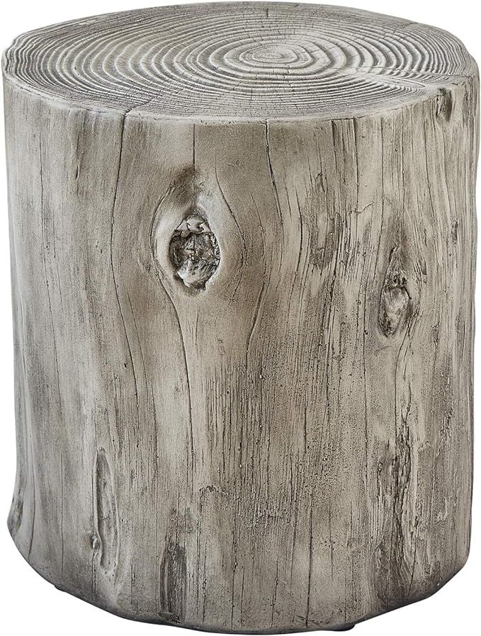 Ball & Cast Concrete Stool End Table, 16.5"H, Gray | Amazon (US)