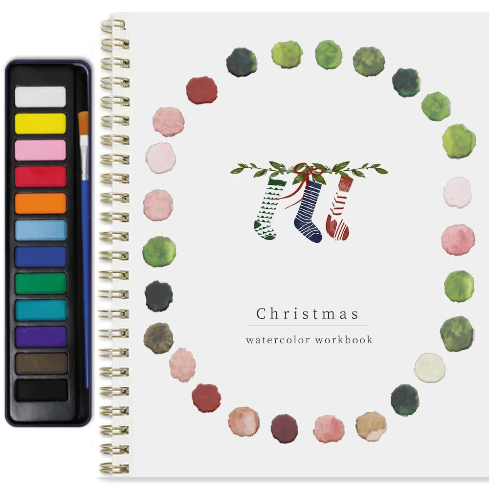 Beginner-Friendly Animals Watercolor Workbooks, 12 Colors Watercolor Paint Set with Paint Brush, ... | Amazon (US)