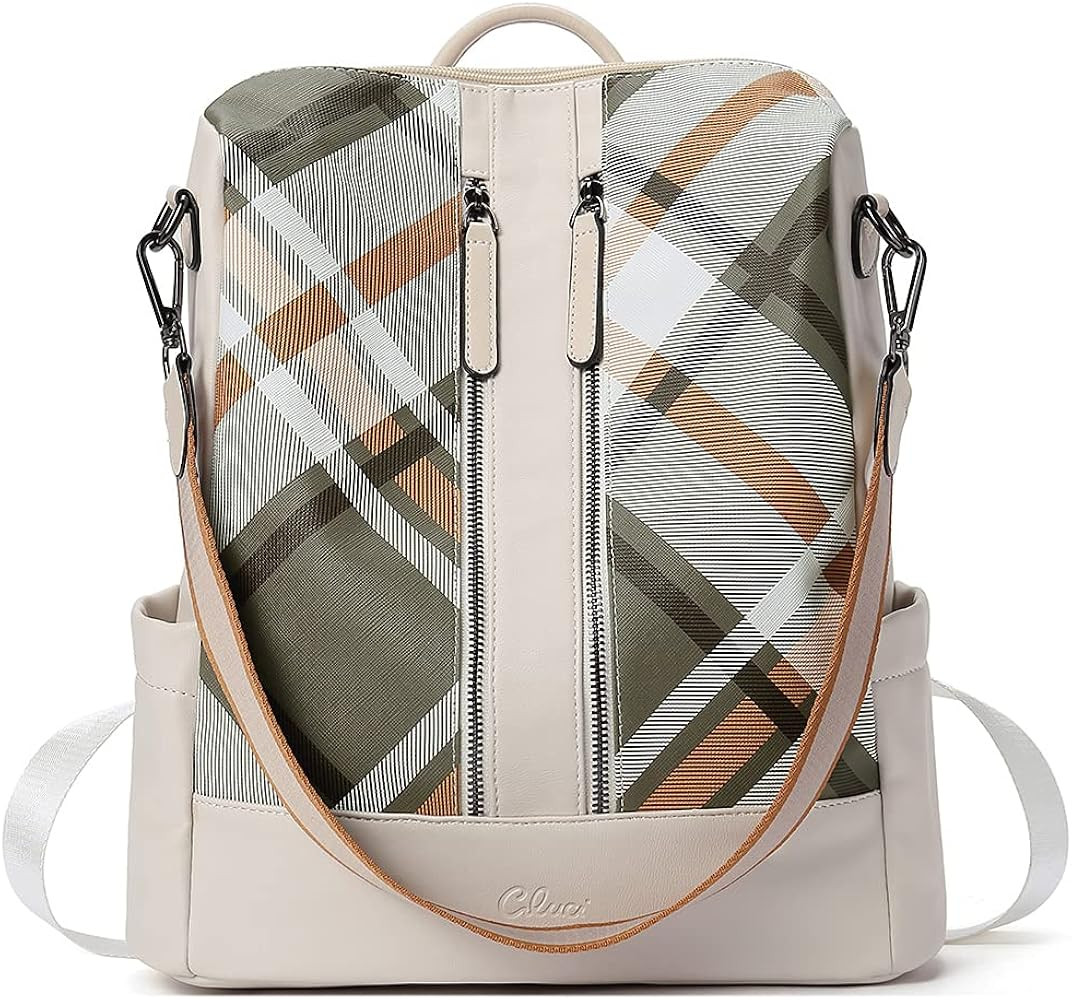 CLUCI Leather Backpack Purse for Women Convertible Large Travel Ladies Designer Fashion Casual Co... | Amazon (US)