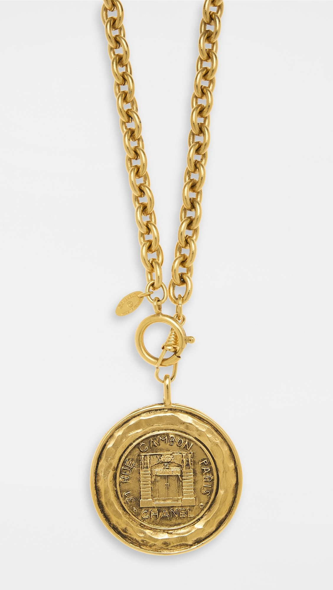 Chanel Gold Rue Cambon Necklace | Shopbop