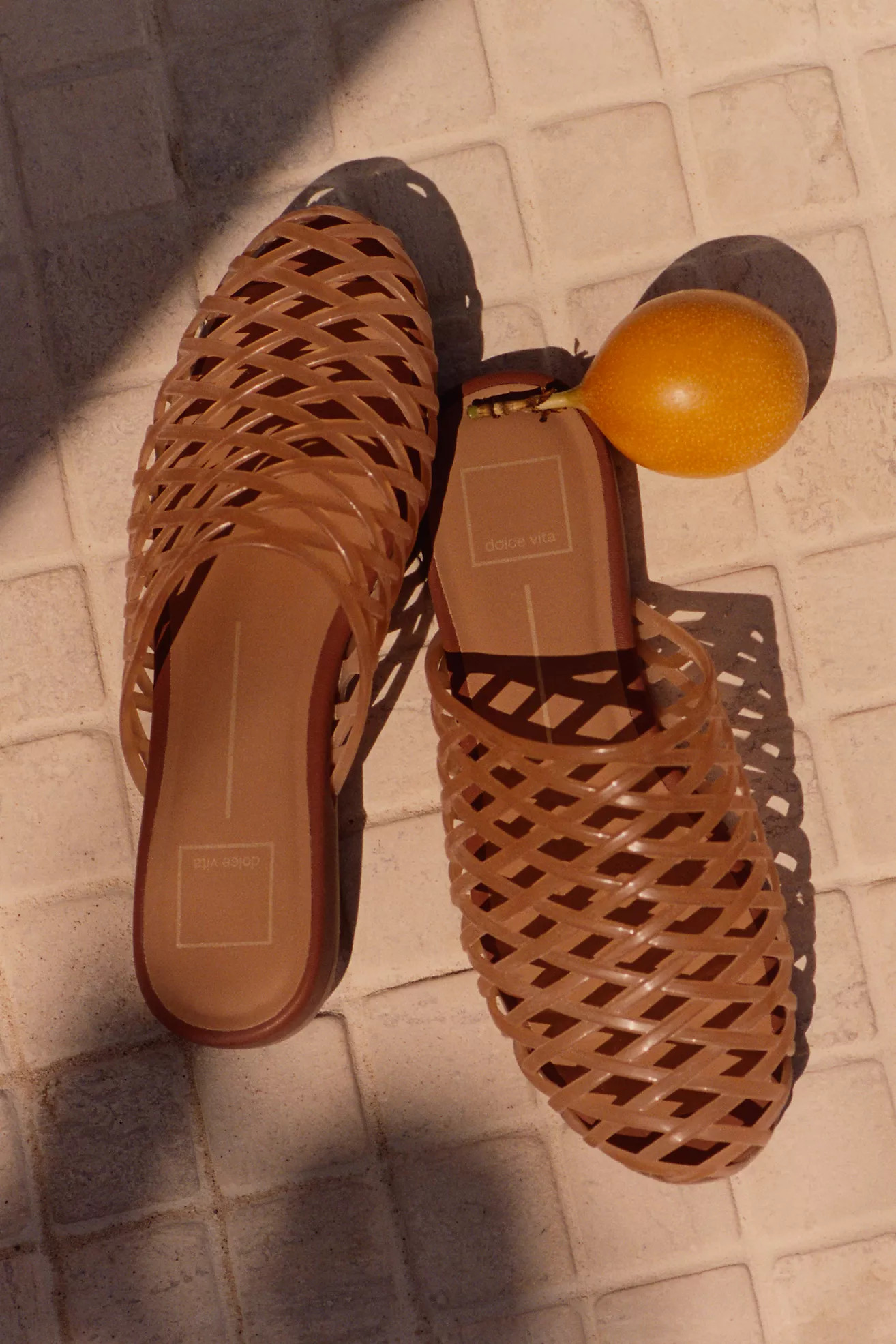 Dolce Vita Gina Woven Jelly Mules | Anthropologie (US)