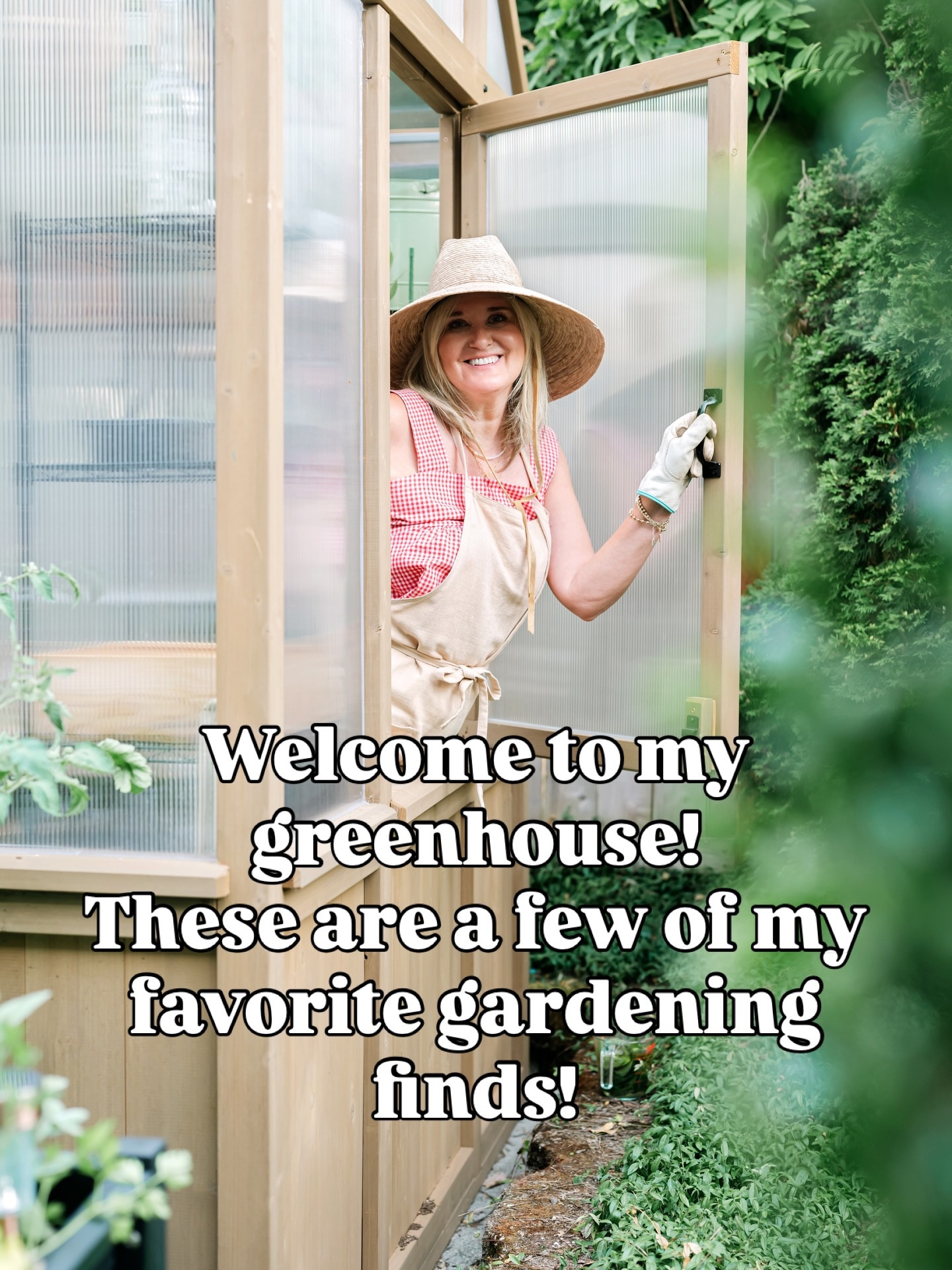 WEEKENDS IN THE GARDEN👩🏼‍🌾 Comment SHOP for a few of my favorite garden finds. 

It’s no secret that my greenhouse needs to be functional aces PRETTY!  So finding things that serve a purpose, but look good to is importantly to me🪴

#gardengirl #gardening #over50andfabulous #gardeninglife 
Midlife lifestyle, greenhouse,