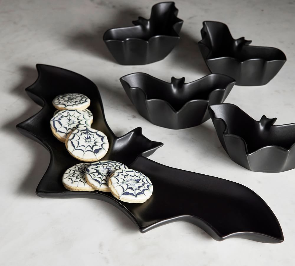 Bat Shaped Stoneware 5-Piece Serving Set | Pottery Barn (US)
