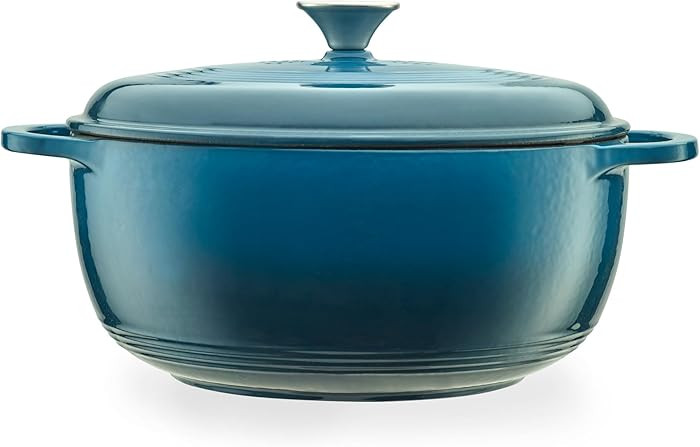 Mercer Culinary Enameled Cast Iron Round Dutch Oven, 6 qt., Turquoise | Amazon (US)