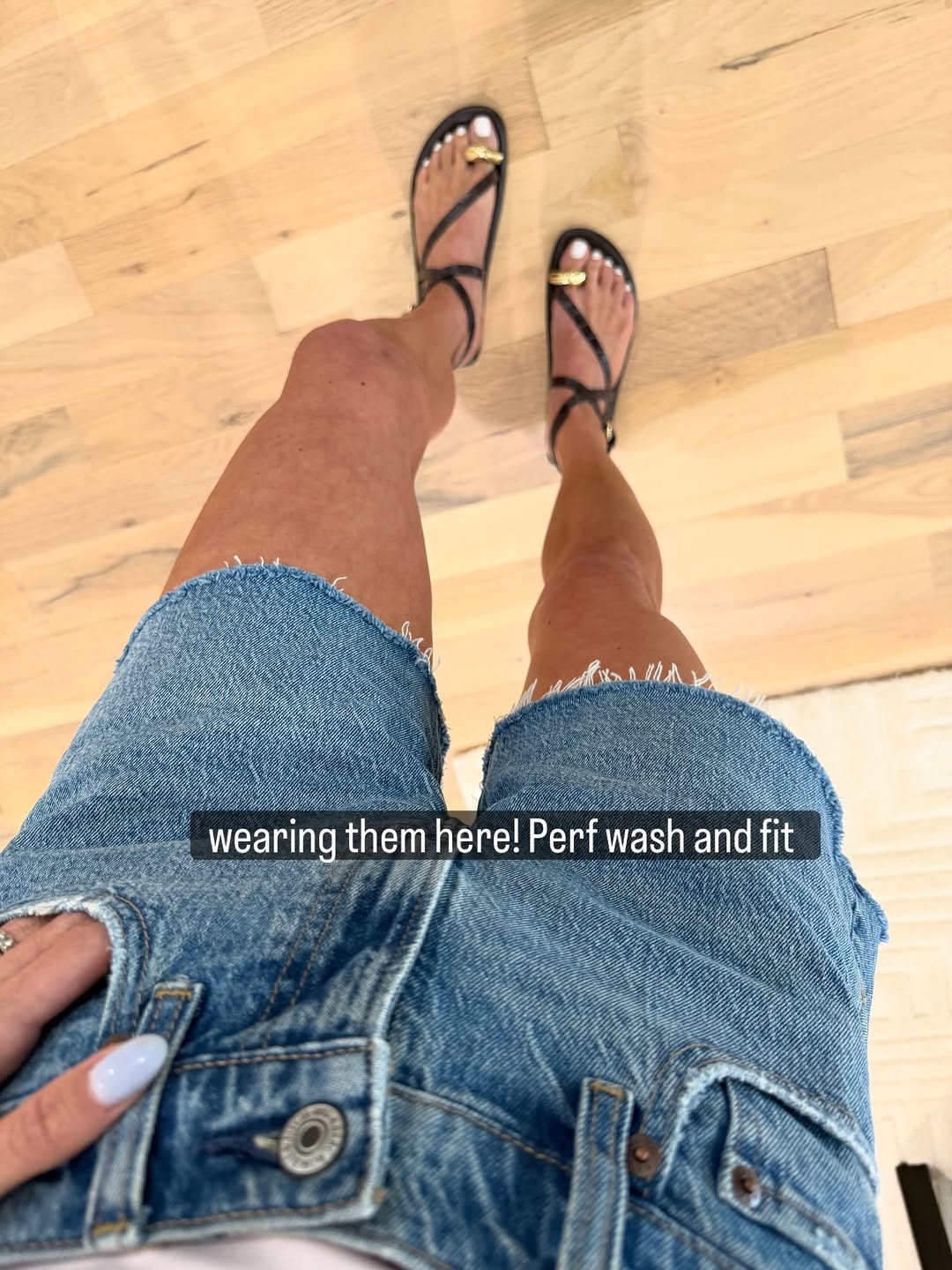Love these denim shorts size 23 sandals code doubledose20 

#LTKgrwm #LTKPetite #LTKSaleAlert