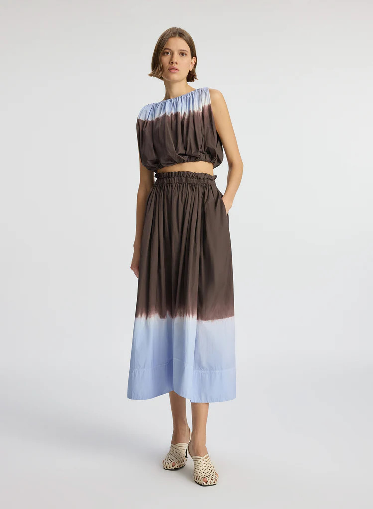 Gina Dip Dye Midi Skirt | A.L.C