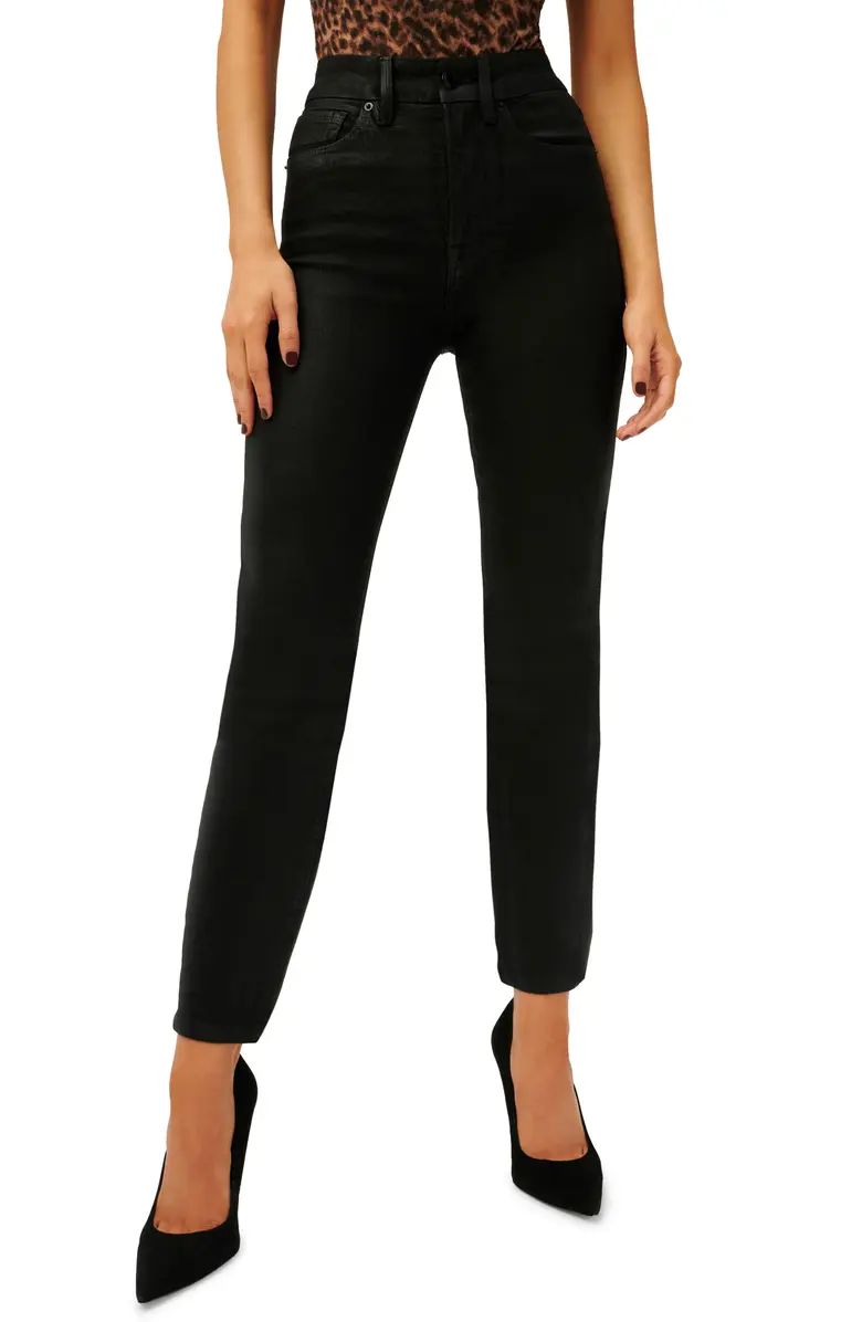 Good Classic Coated Ankle Straight Leg Jeans | Nordstrom | Nordstrom