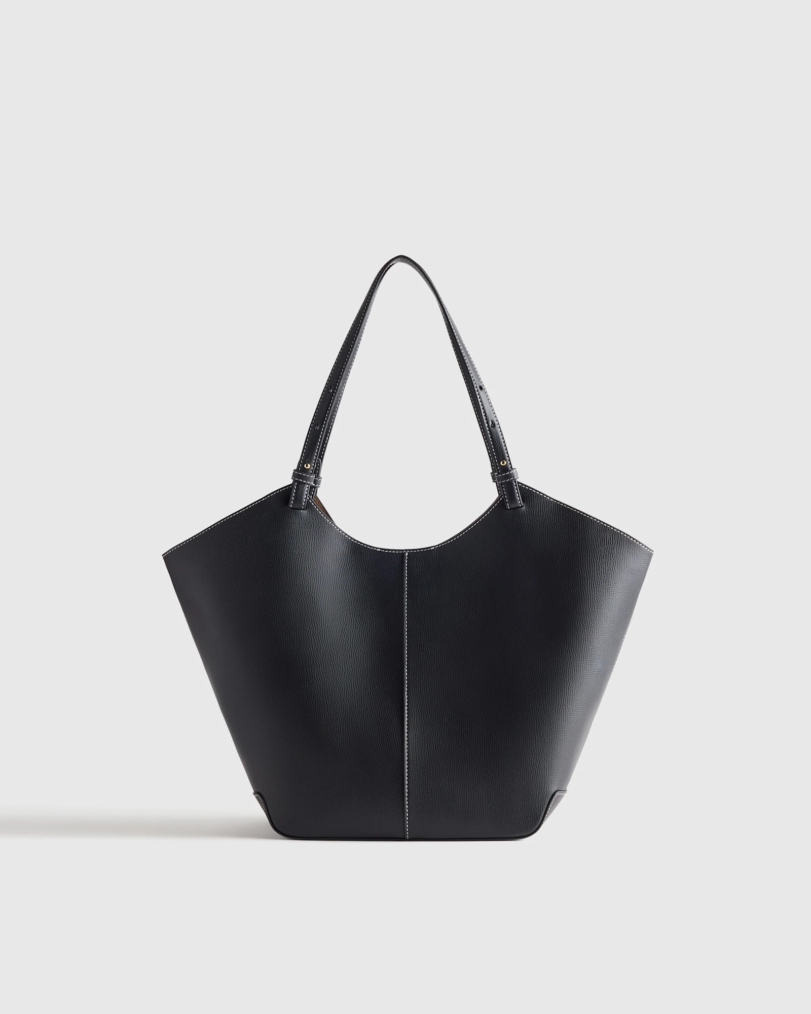 Italian Leather Trapeze Tote | Quince