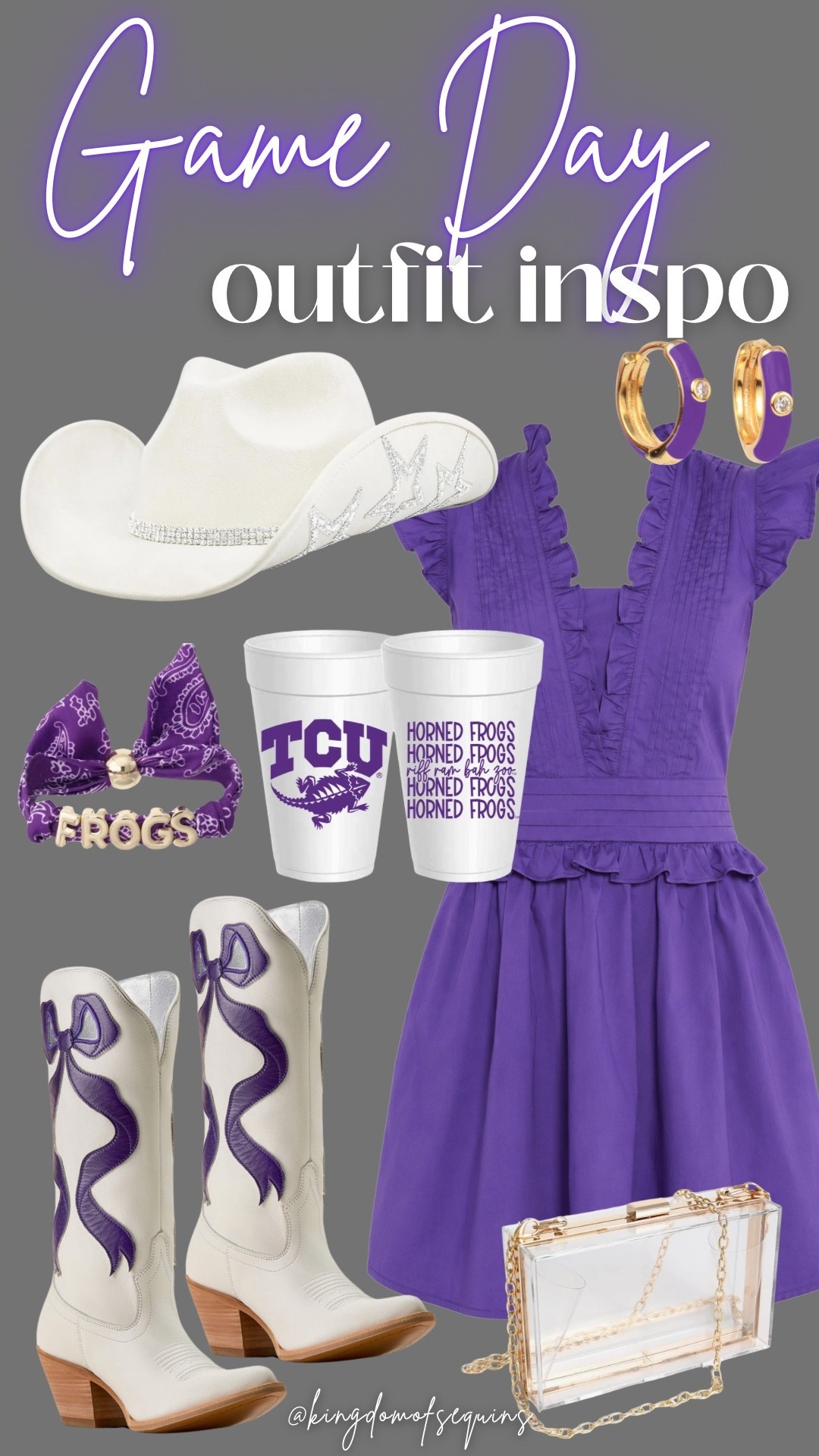 TCU Game Day Outfit inspo
