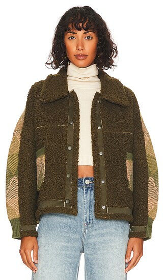 Cropped Jacket in Timber | Revolve Clothing (Global)