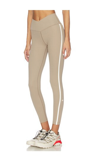 Splits59 Mia Rigor Legging W/ Stripe in Taupe. - size L | Revolve Clothing (Global)
