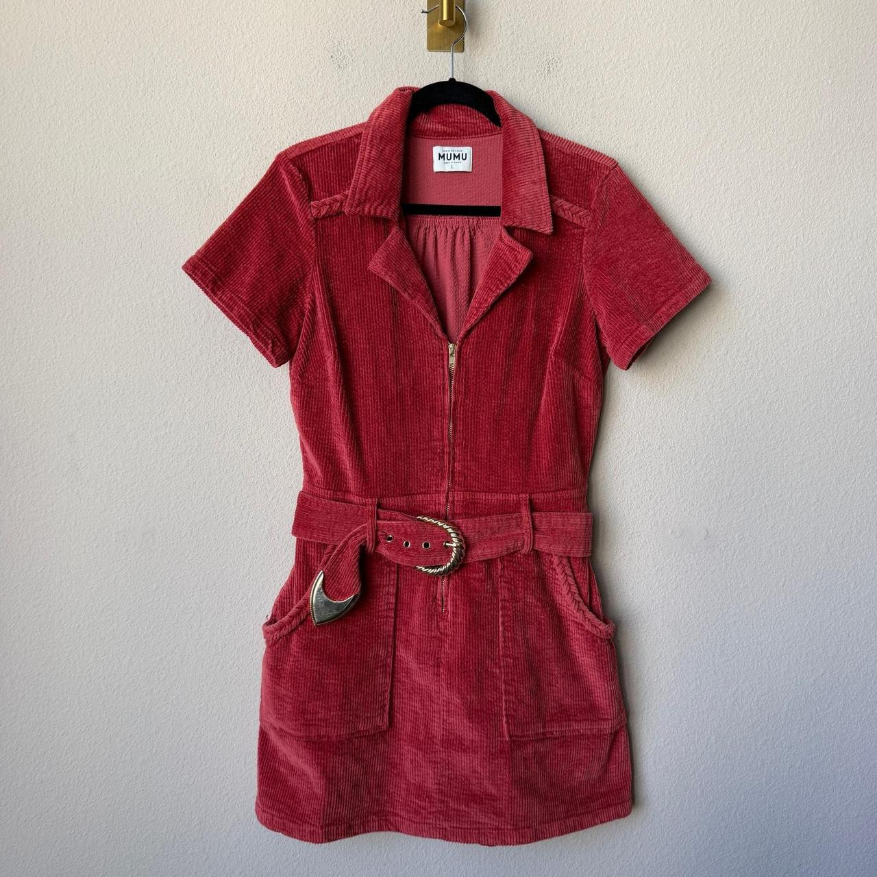 Show Me Your Mumu Women's Going out dresses - Red/Gold | Depop US