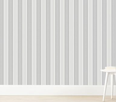 Cottage Stripe Wallpaper | Pottery Barn Kids | Pottery Barn Kids