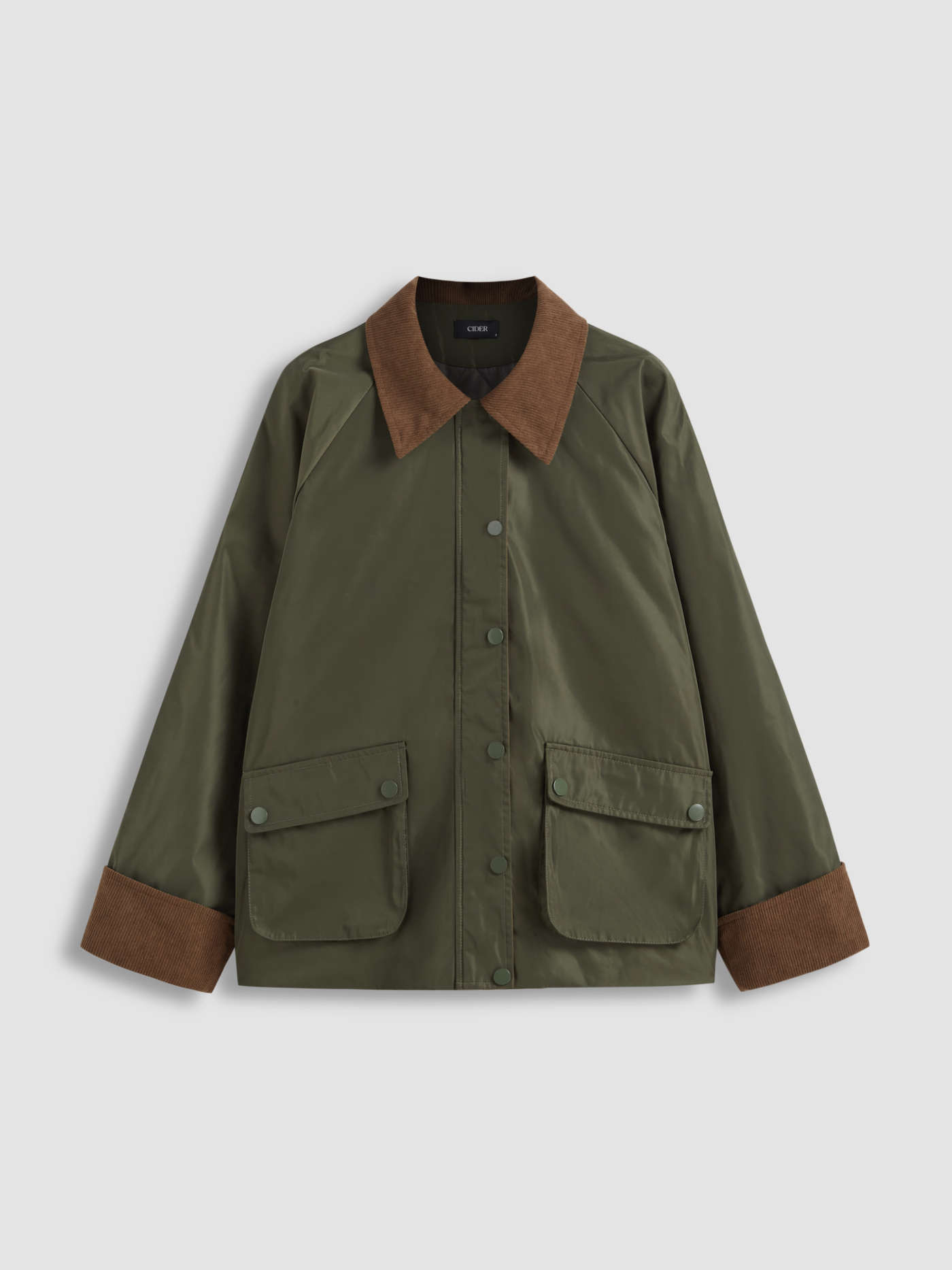 Col Barn Contraste Uni Veste | Cider