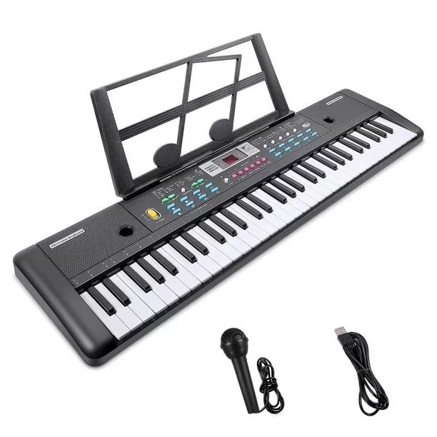 Electronic Keyboard, 61-Key Piano Keyboard with Microphone Educational Musical Toy for Kids, Begi... | Walmart (CA)