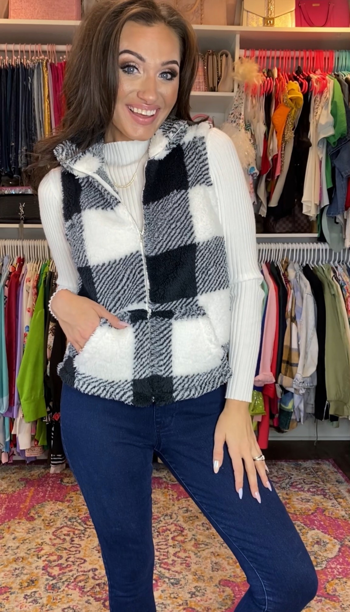 Did I just become a vest girlie?? This cozy little Sherpa vest is under $10 and easy to dress up or down. In a small and still have plenty of room so go true to size! 


#LTKSeasonal #LTKootd