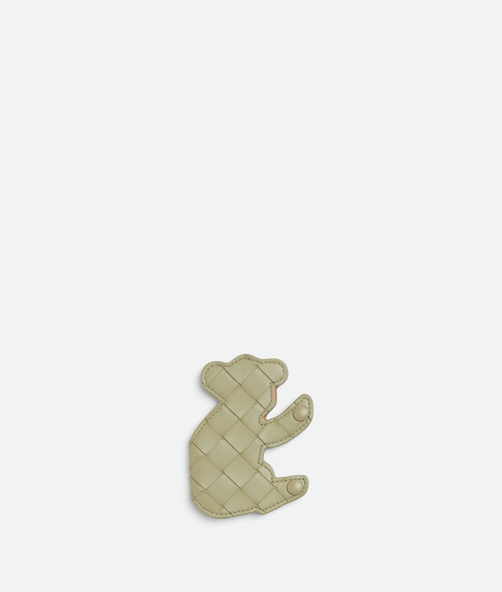 Bottega Veneta® Koala Snap Charm in Travertine/orange. Shop online now. | Bottega Veneta