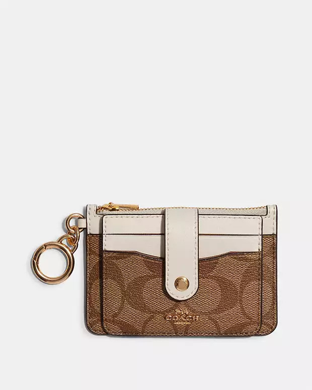 Attachment Card Case In Signature Canvas | Coach Outlet US
