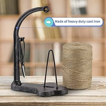 Cast Iron Twine Holder Set, Twine Holder with Scissors and Jute Twine Roll, String Holder Dispens... | Amazon (US)