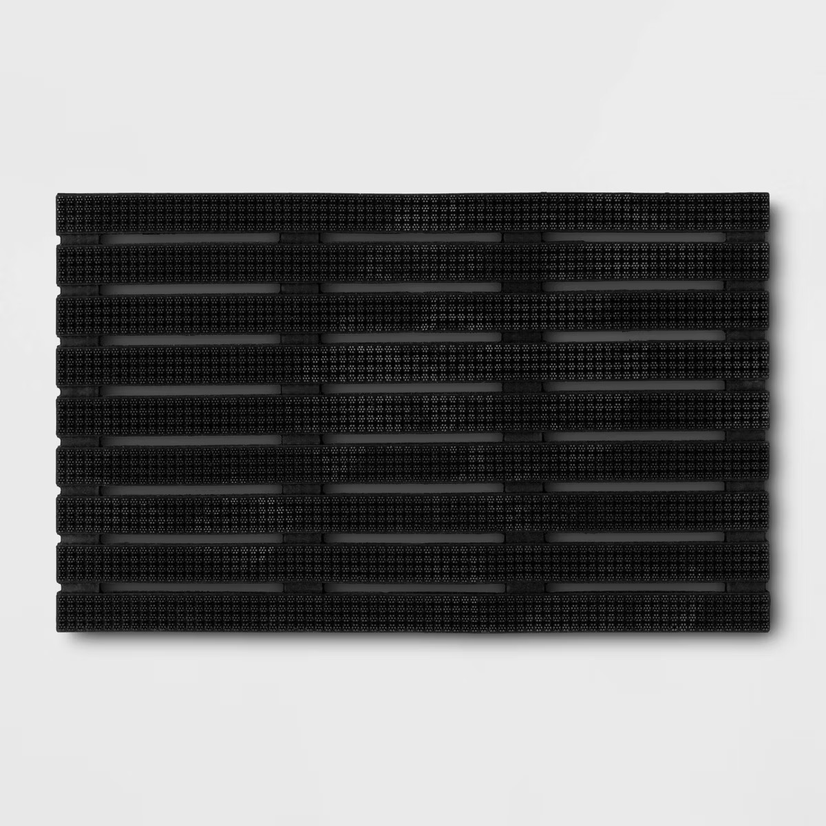 1'6"x2'6" Rubber Bristle Boot Scrapping Doormat - Threshold™: Outdoor Mat, Black, Low Pile, Str... | Target