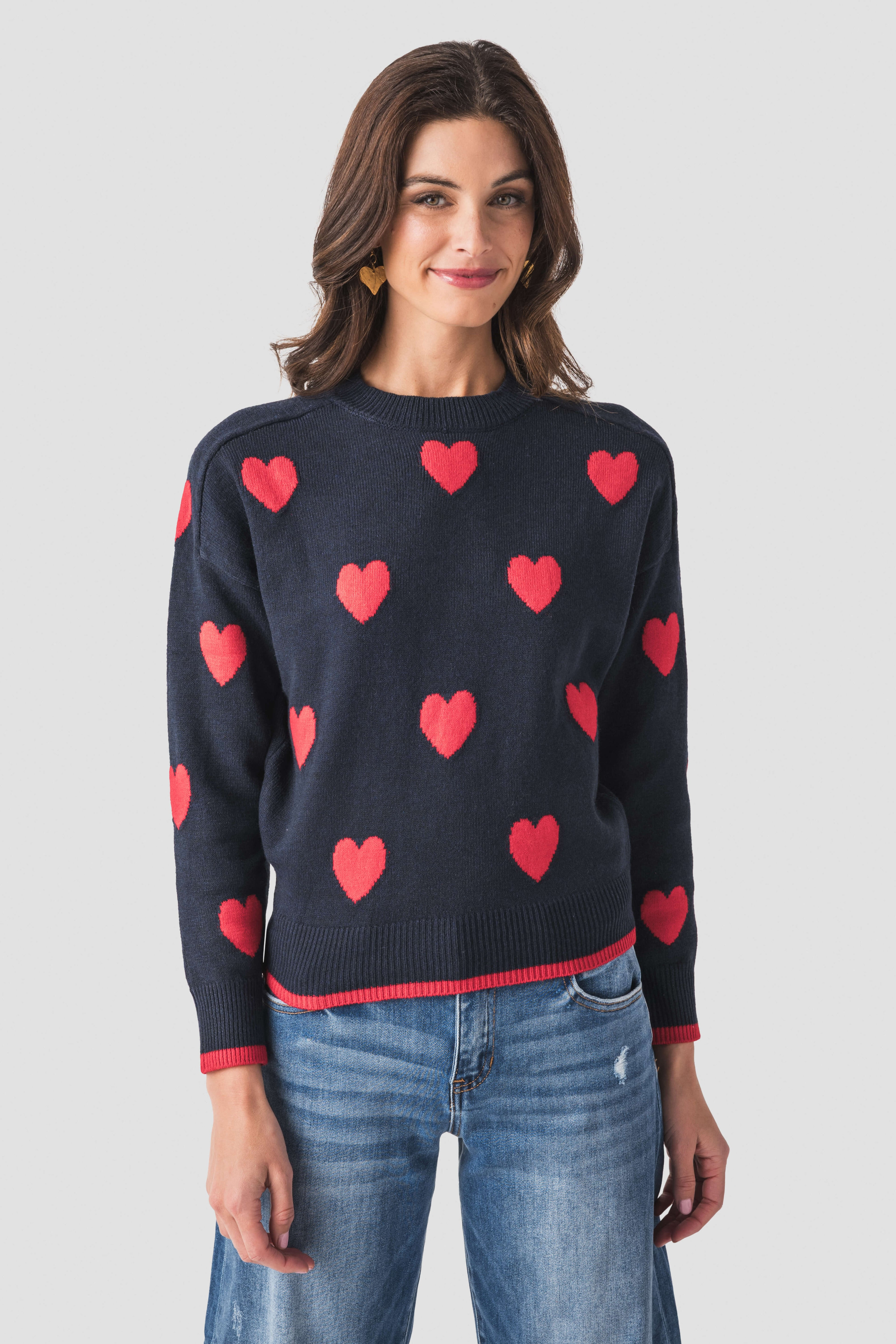 Six Fifty Valentina Heart Sweater | Social Threads