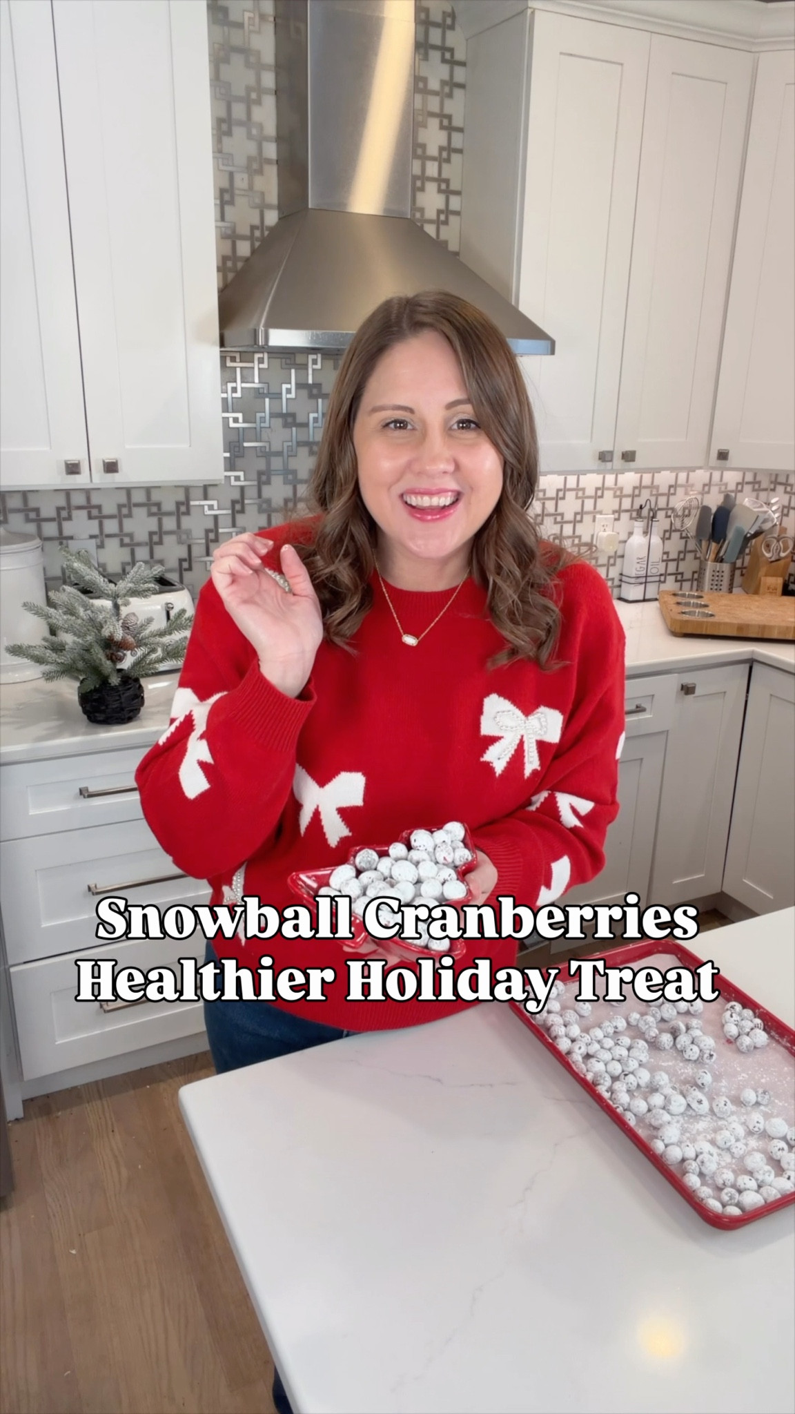 ✨Snowball Cranberries✨
Your new healthier holiday obsession is here! ❄️❤️

Soak fresh cranberries in OJ + lemon-lime soda, give them a sweet powdered-sugar shake, then spread them out and dry in the oven at 200°F for 4–5 minutes for that perfect crisp crunch. ✨ (You’re not cooking them—just letting the coating harden!)

Bright, tangy, festive, and totally poppable—aka the easiest treat to steal the holiday spotlight! 🎄💃

Save this for your next party platter or gift tin! 🎁✨

#HealthyHolidayTreats #HolidaySnacks #ChristmasSnacks #HolidayMagic 

#LTKSeasonal #LTKfoodie #LTKHoliday