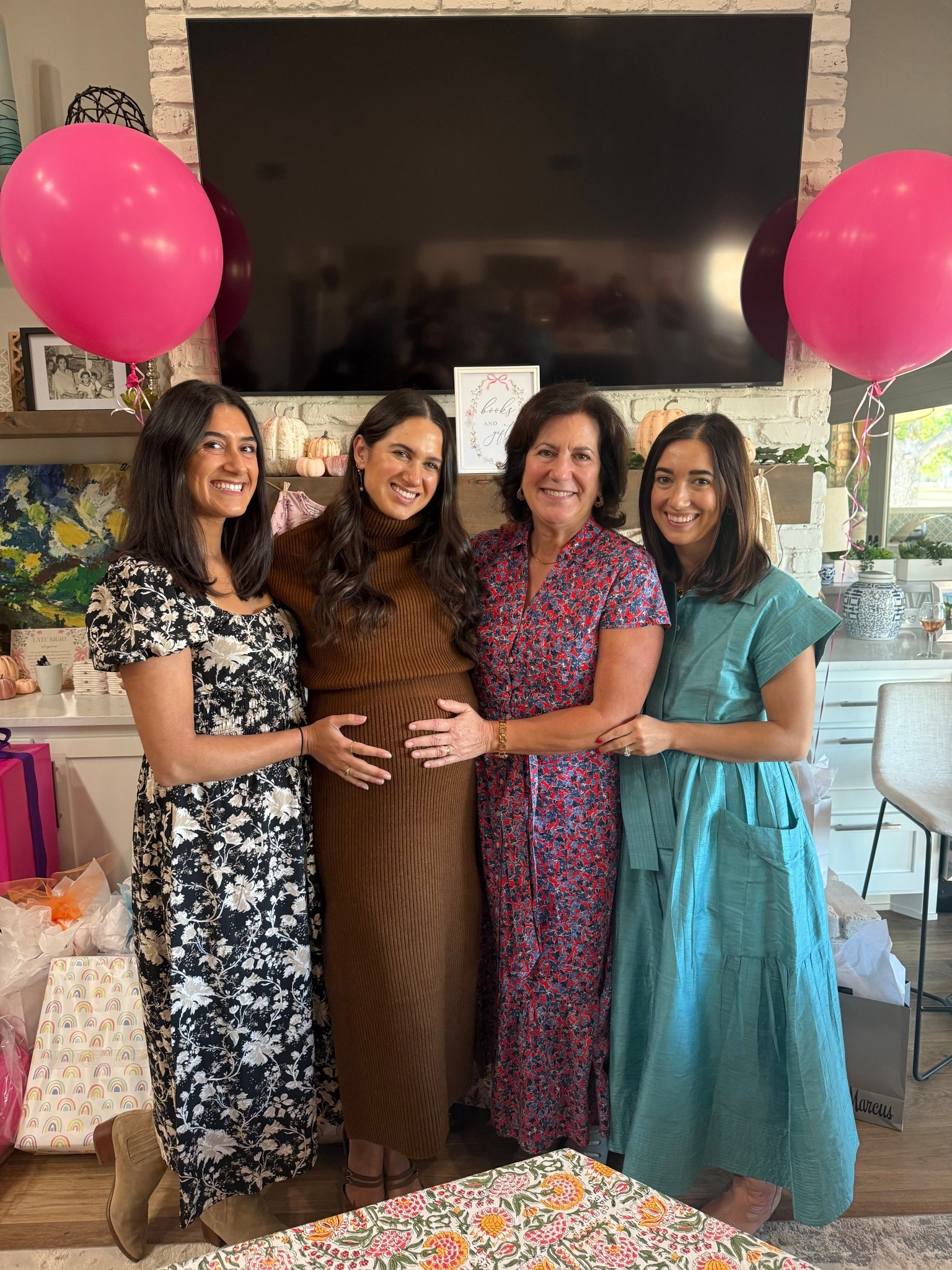 A little pumpkin is on her way baby shower 🎃💗 

baby shower #2 outfit details 🥰 wearing size S in dress & shoes were a steal from Nordstrom Rack! 

#LTKBaby #LTKBump