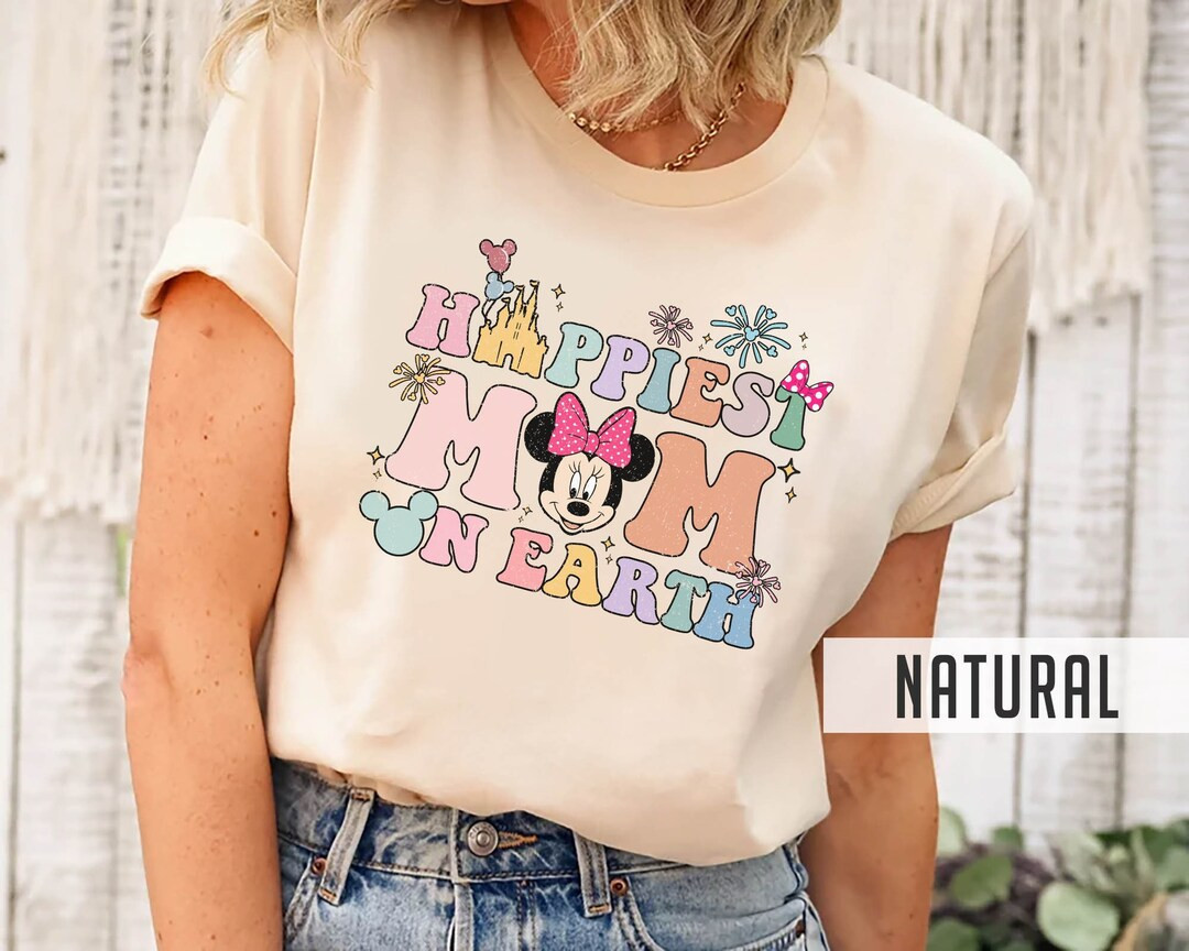 Happiest Mom On Earth Shirt, Besties Disney T-Shirt, Minnie Mouse Shirt, Disneyworld Shirt, Mom S... | Etsy (US)