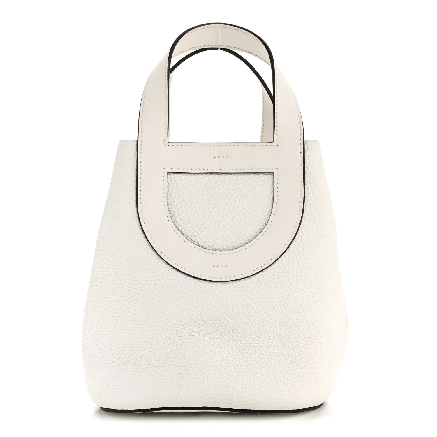 Taurillon Clemence Swift In-The-Loop 18 Bag New White | FASHIONPHILE (US)
