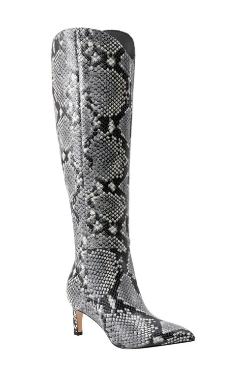 Marc Fisher LTD Quinnie Pointed Toe Knee High Boot in Grey at Nordstrom, Size 8.5 | Nordstrom