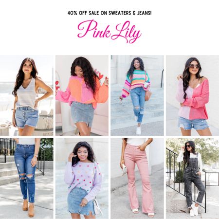 Pink Lily sale!!! OOTD gets you 40% off select sweaters & jeans! Sale ends today! 💥💥💥

#LTKfindsunder50 #LTKSpringSale #LTKsalealert