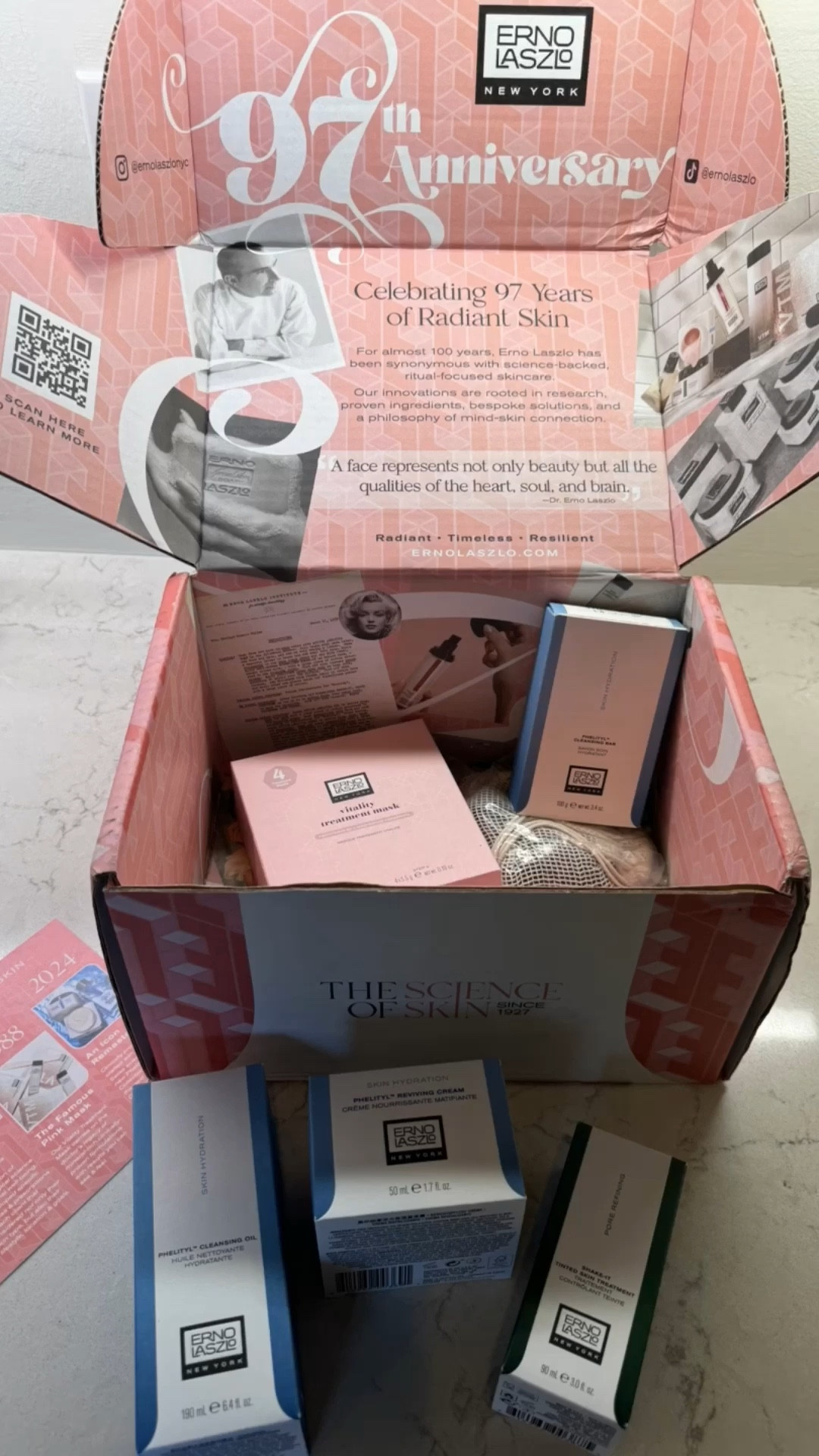 97th Anniversary of Erno Laszlo
A philosophy of mind-skin connection 
Science backed 
Phelityl is their newest skin care ingredient that is amazing
Anti-aging products, mature skin 
Skin care 

#LTKBeauty #LTKOver40