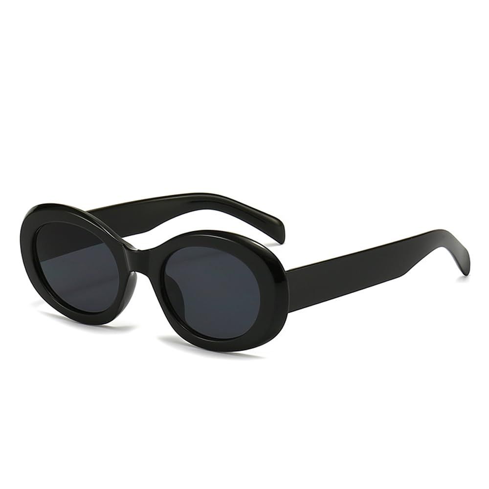 New Womens Fashion Oval Sunglasses 2023 Luxury Small Frame Sun Glasses For Ladies Men Round Eyegl... | Amazon (UK)