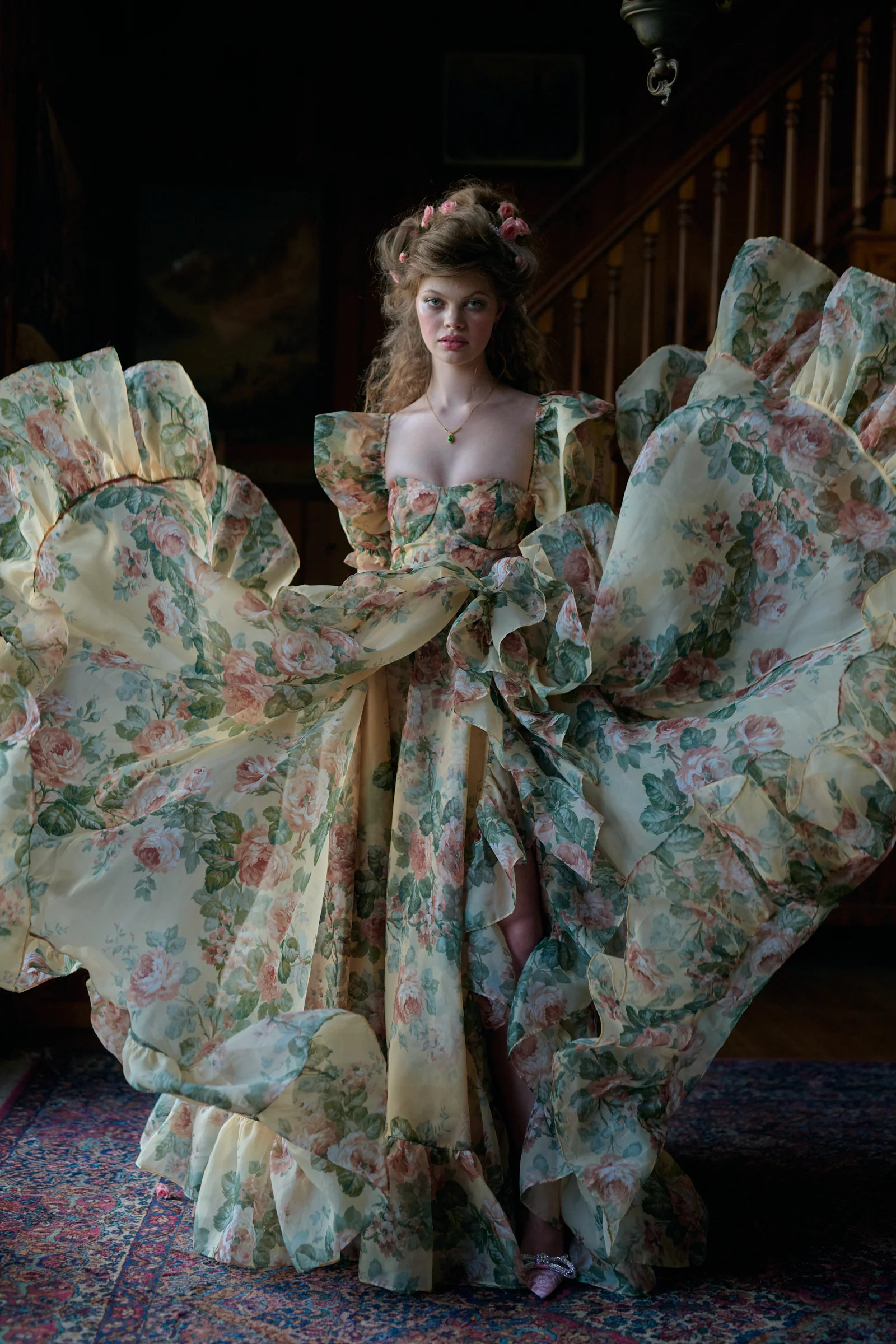 The Butter Rose In Bloom Bridal Gown | Selkie Collection